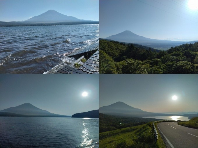 富士山　山中湖　ビュー